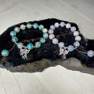 You Give me Butterflies Glass Beaded Bracelet