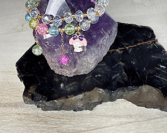 Conjunto de pulseiras de contas de cristal Melody HK