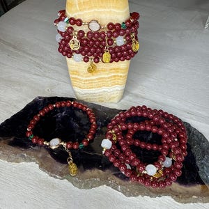Wealth and Fortune get those Stacks and Bands Beaded Bracelet