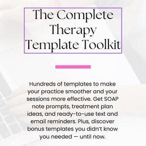The Complete Therapy Template Toolkit