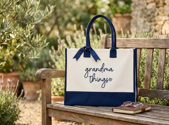 Grandma Things Tote: Nana Gift, Bag For Grandmother