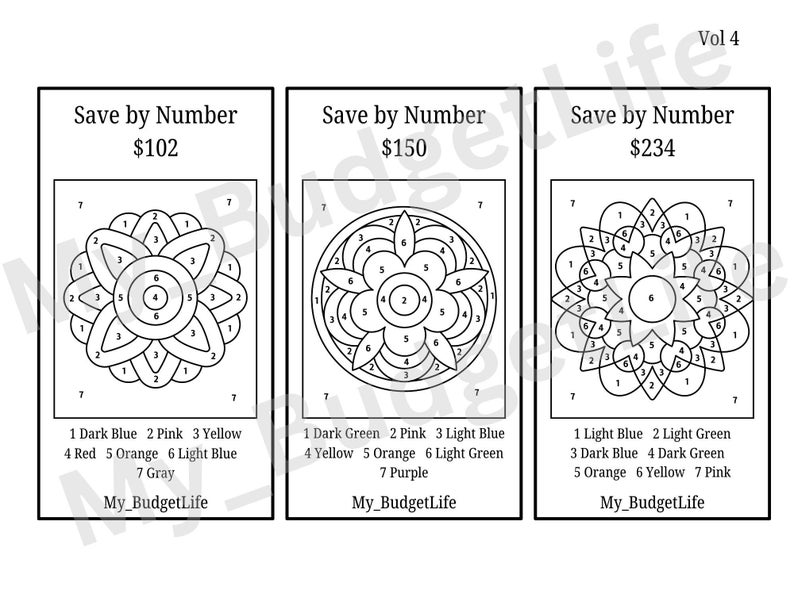 Save By Numbers .pdf Save by Number - Savings Tracker Kpop Savings Money Challenge Financial ...
