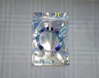 Ponto ~{Feito à mão}~{Pulseira de contas de pônei}~