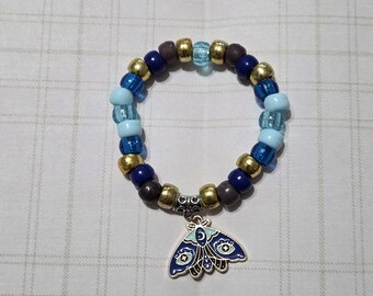 Pulseira de borboleta azul