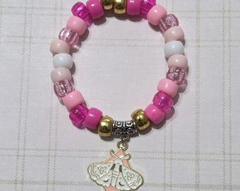 Pulseira de mariposa branca