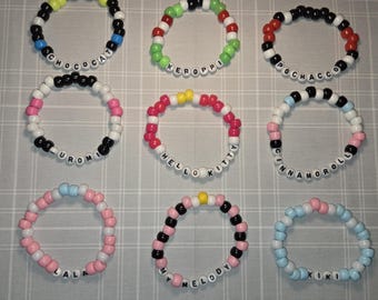 Pacote de pulseiras de miçangas Hello Kitty