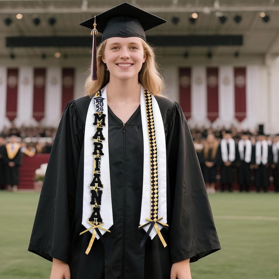 Personalized Graduation Lei With Name, Grad Gifts Idea, Best Graduation ...