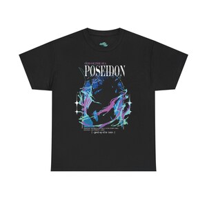 Poseidon Graphic Tee • Comfort tee, Greek Mythology Shirt • Olympian God T-Shirt • Musicals image 2