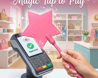 Adjustable Tap to Pay Wand, Magic Credit Card Holder Star, Contactless Payment Wallet Alternative