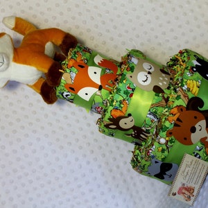 Baby Diaper Cake Woodland Animals Fox Topper Shower Gift Centerpiece