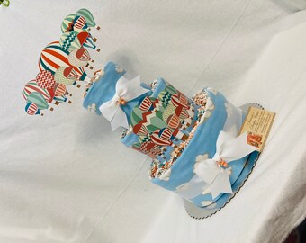Hot Air Balloons Baby Diaper Cake  Shower Gift or Centerpiece