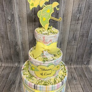 Shower of Love Baby Diaper Cake Sprinkle Centerpiece Gift image 3