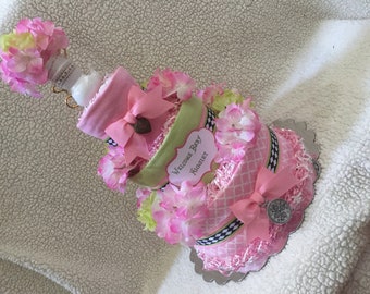 Baby Diaper Cake Tea Party Mad Hatter Shower Centerpiece