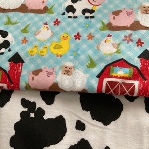 Baby Diaper Cake Farm Animals SELECT FABRIC Country Shower Centerpiece image 7