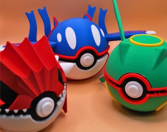 グラードン、レックウザ、カイオーガ第3世代伝説のポケモンパターン