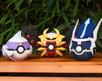 Dialga Palkia Giratina - Pokeball Collectible Display