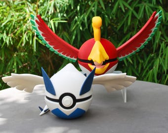 Lugia Ho-Oh - Pokeball Collectible Display
