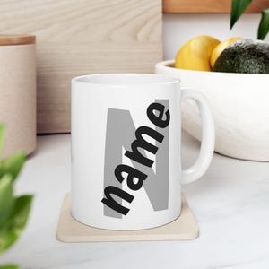 Personalisierte Namenskeramiktasse - individuelle Kaffeetasse mit Ihrem Namen - Einzigartiges Geschenk für Freunde, Familie, Lehrer & Kollegen, personalisierte Tasse,