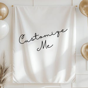 Custom Banner for Baby Shower Bridal Shower Bachelorette Personalized Party Sign Custom Birthday Name Banner Event Decor