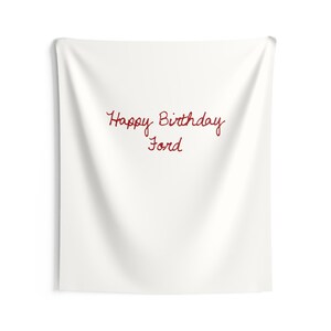 Custom Birthday Banner Fabric Name Sign Minimalist Kids Party Sign Boho Birthday Backdrop Personalized Birthday Banner Neutral Party Decor image 5