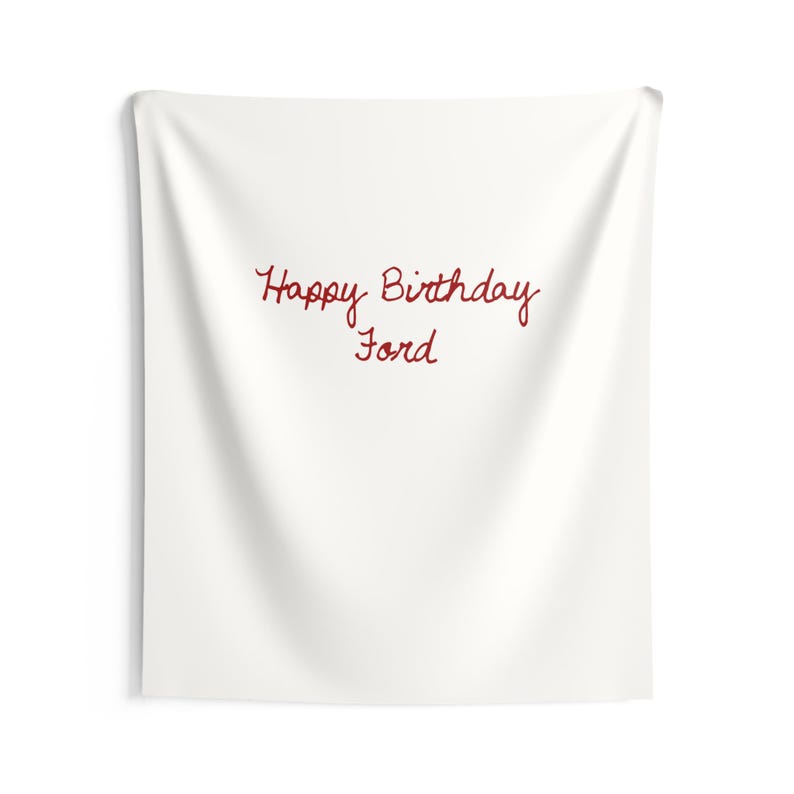 Custom Birthday Banner Fabric Name Sign Minimalist Kids Party Sign Boho Birthday Backdrop Personalized Birthday Banner Neutral Party Decor image 5