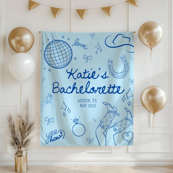 Western Cowgirl Party Decorations Backdrops Last Rodeo Bachelorette Party For Final Rodeo Bachelorette Cowgirl Background