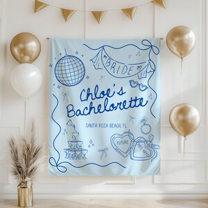 Personalized Bachelorette Party Banner Custom Bride to Be Banner Name Banner for Bachelorette Weekend Bridal Shower Decor