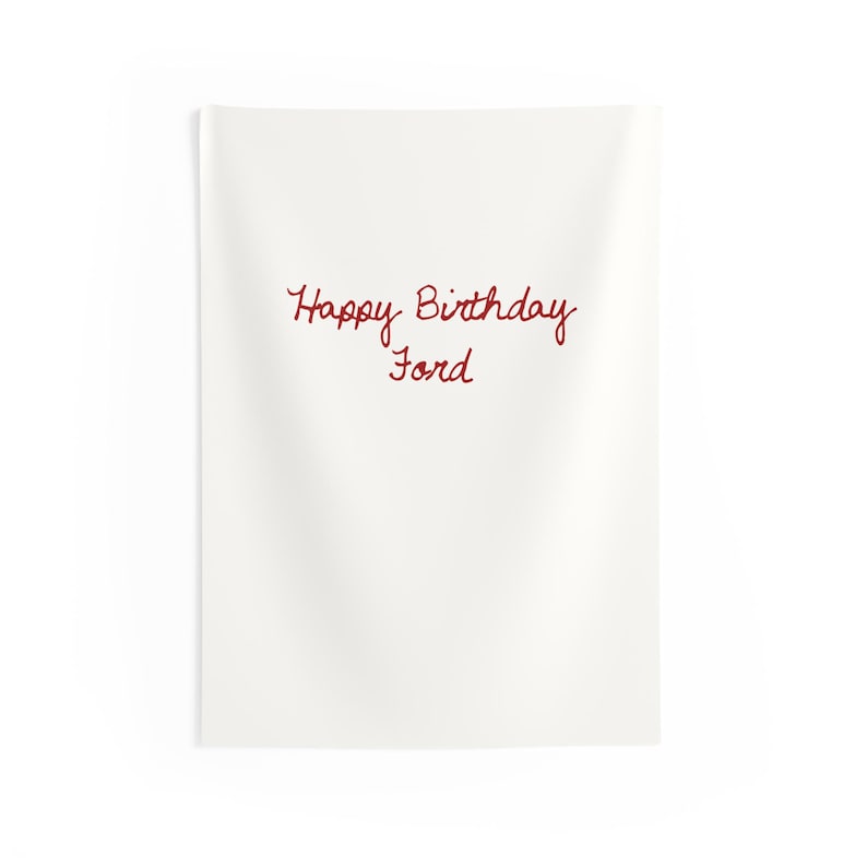 Custom Birthday Banner Fabric Name Sign Minimalist Kids Party Sign Boho Birthday Backdrop Personalized Birthday Banner Neutral Party Decor 26" × 36"
