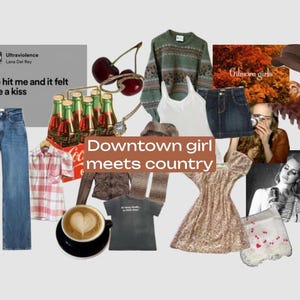 DOWNTOWN GIRL meets country aesthetic vintage/thrifted style bundle