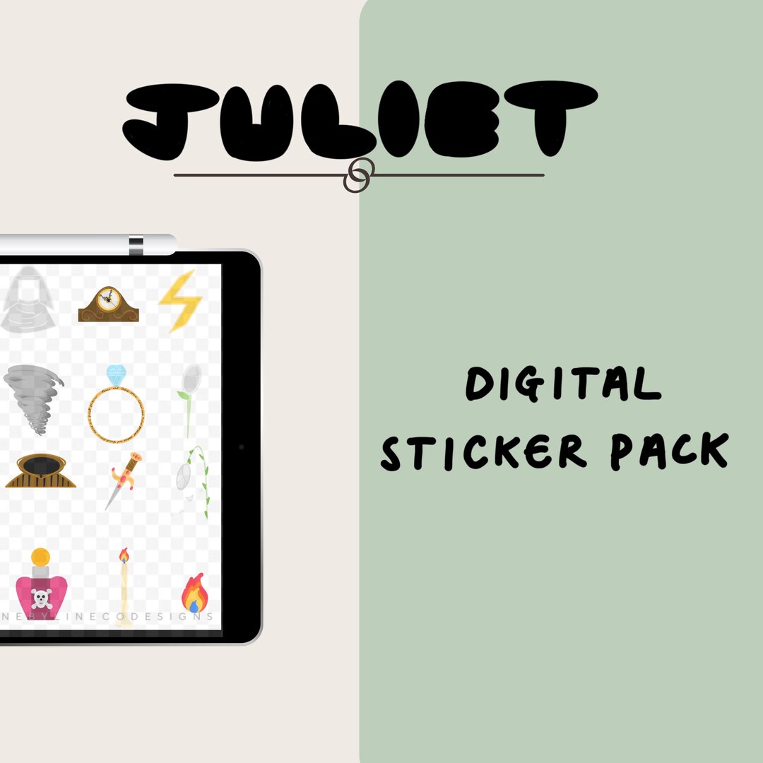 Sticker Julit BETA Juliet Sticker Pack - Digital Download for Theatre Enthusiasts - Etsy