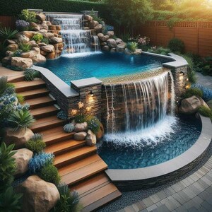 200 + indoor swimming pool ideas, outdoor swimming pool designs, swimming pool for small space,  plus land scaping, digital download