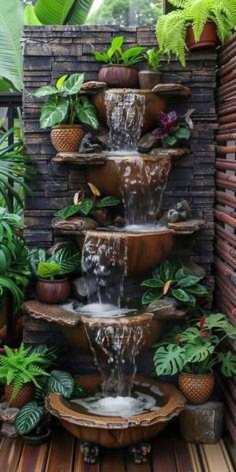 Garden Waterfall Fountain Ideas, Zen Tabletop Waterfall Designs, Indoor ...