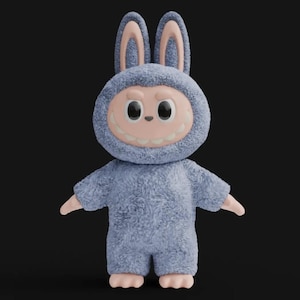 Labubu Original Design STL – 3D Printable Art Toy Figure | Cute Designer Model for Display or Gift