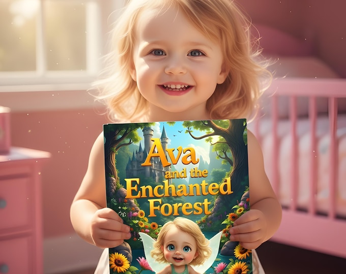 Featured listing image: Personalized Fairytale Storybook for Kids, Custom Name & Character, Gift Message (Printed Book)