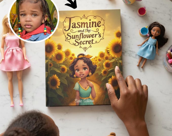 Featured listing image: Personalized Magical Storybook for Kids, Custom Name & Character, Gift Message (Printed Book)