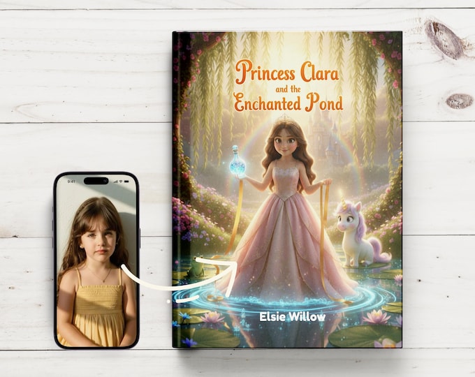 Featured listing image: Personalized Princess Storybook for Girls | Custom Photo Fairytale Birthday Keepsake Gift(Printed Book)