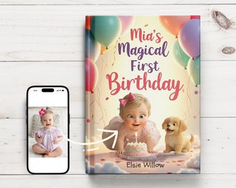 Libro de cuentos de cumpleaños personalizado para niños, libro de regalo para niños y niñas (copia impresa)