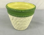 Ceramic Pot Planter decor accent basket style