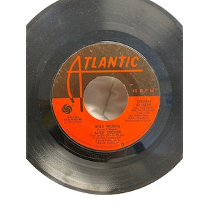 Vintage 7” vinyl record Alice Cooper 45 RPM only women cold ethyl