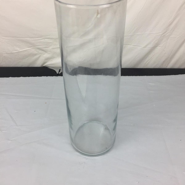 Clear Glass Cylinder Candle Holder Etsy