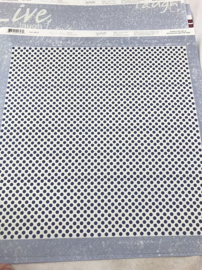 Lot of 5 fun life 12 x 12 scrapbook papers acid and lignin free