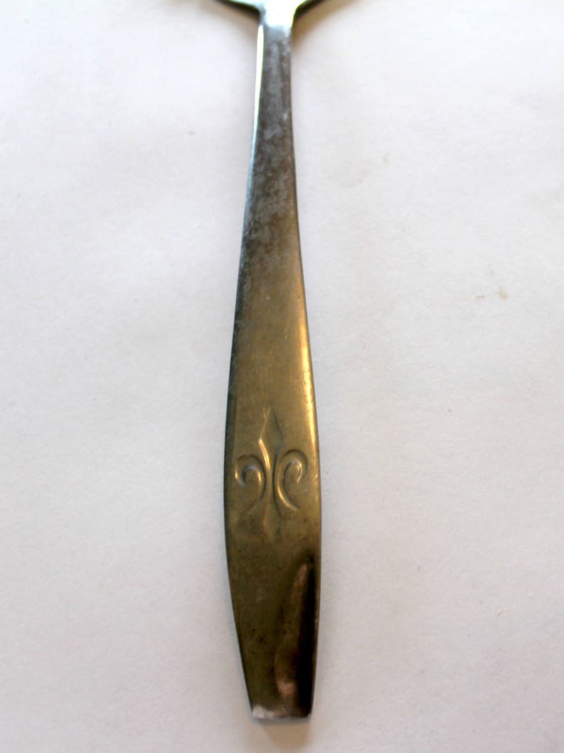 Large Meat Serving Fork CG1 Fleur De lis Japan Stainless