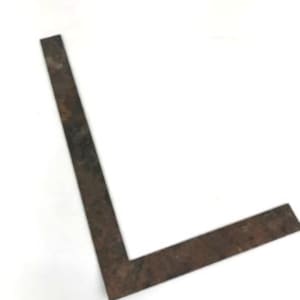 AS IS Vintage Rustic Square Measure Ruler Frame  rusty with wear