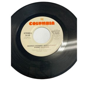 Vintage 7” vinyl record 45 RPM George Fischoff super piano dancing