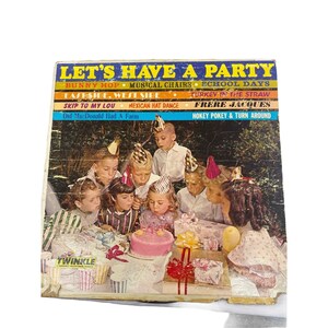 Vintage lets have a party songs vinyl record