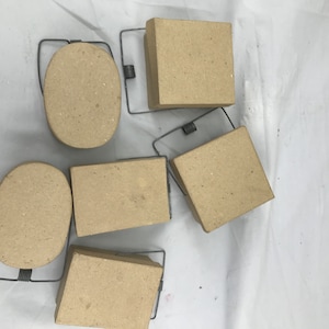 Conjunto de 6 contenedores pequeños con asas de alambre