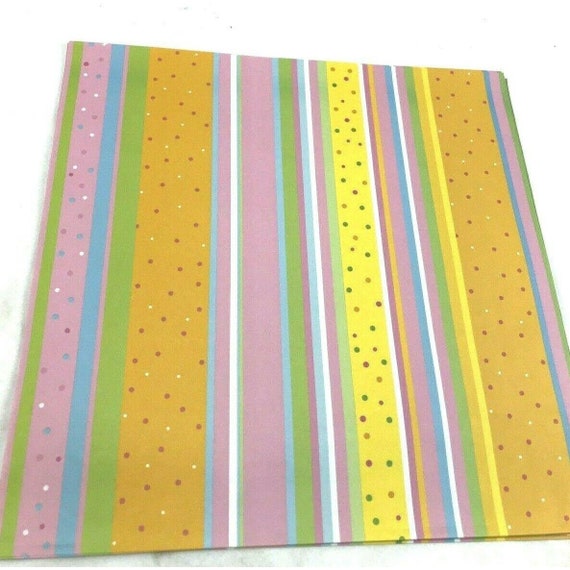 Polka dot stripes 12 x 12 scrapbook paper craft
