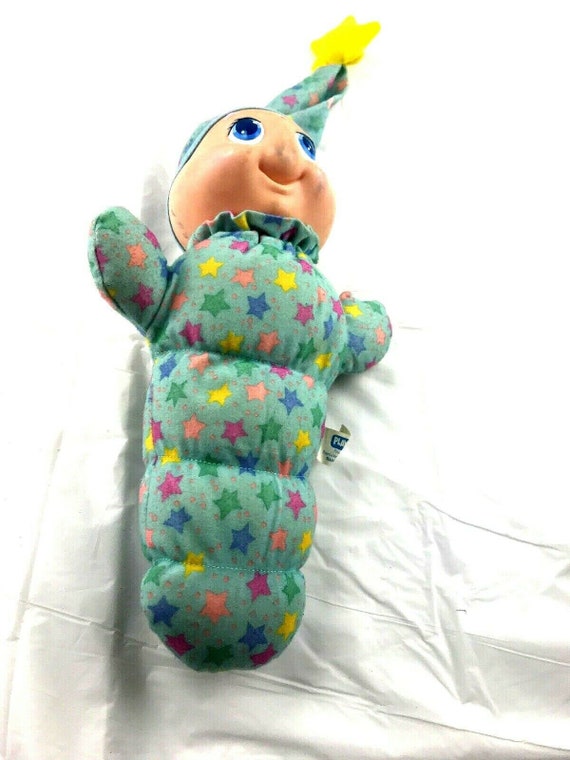 blue glow worm toy