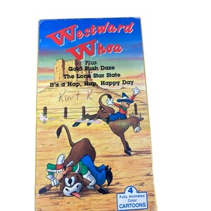 Vintage Westward Whoa VHS tape cartoon kit verzamelobject