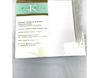 Marcella By K Insert Sheets And Page Protectors 6 x 6 NIP